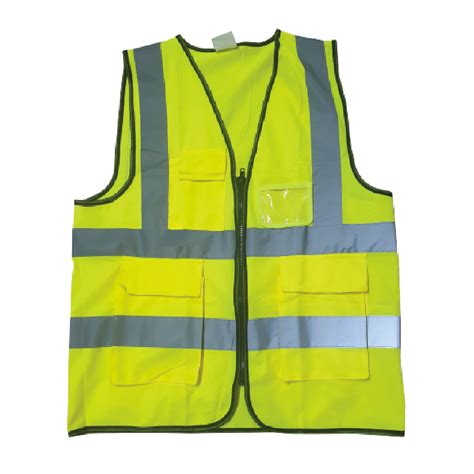 Reflective Yellow, Safety Vest With Pockets