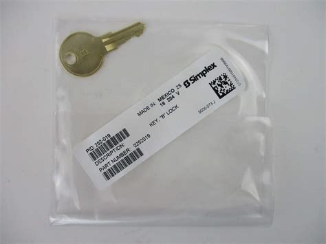 Buy Simplex 252-019 - Pull Station Key For"B" Lock Online at ...
