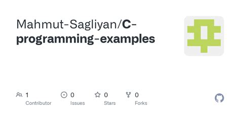 GitHub - Mahmut-Sagliyan/C-programming-examples