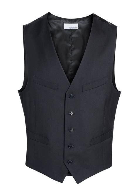Drapper Mens 5 Button Black Vest - 38 | Vest dress, Black vest, Mens ...