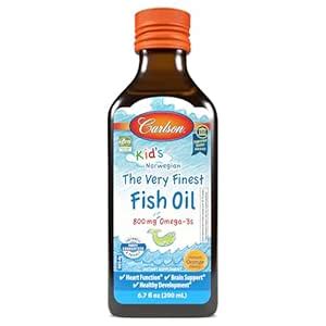 Carlson Laboratories Very Finest Fish Oil Orange for Kids, 200ml ...