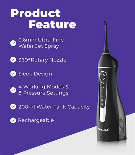 Oracura Smart Plus Rechargeable Water Flosser OC200