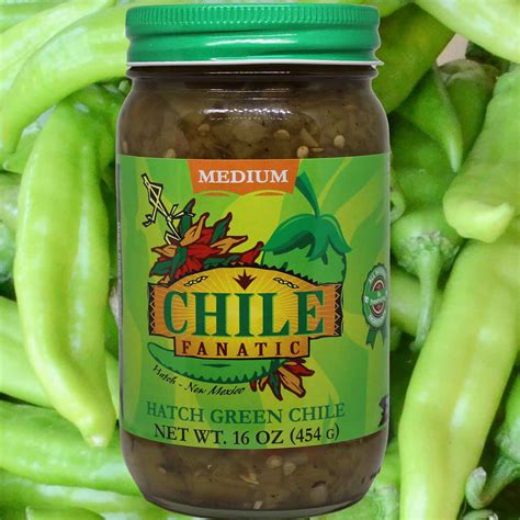 Hatch green chile in a jar