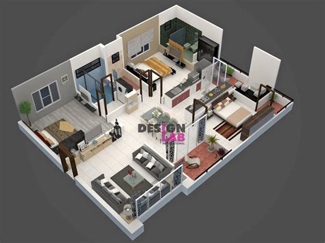 3D Architectural Rendering Services | Interior Design Styles » 1500 sq ...