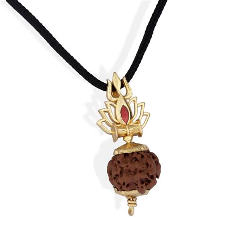 Giri - Rudraksha Trishul Locket | Nirakar Rudraksha | Damru Locket ...