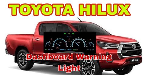 Toyota Hilux Dashboard Warning Light Meaning