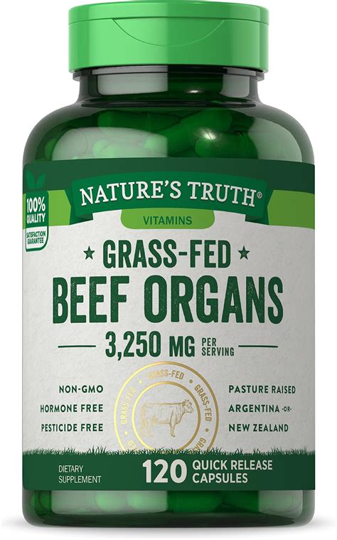 Amazon.com: Grass Fed Beef Liver Capsules - Pasture Raised Desiccated ...