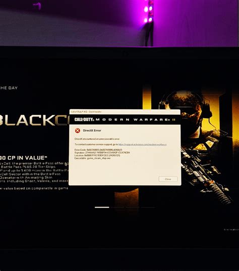 Image result for Cod DirectX Error 6070