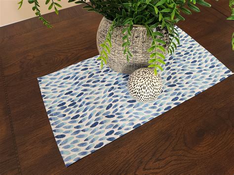 Navy Table Runner, Custom Size Table Centerpiece, Fabric Table Runner ...