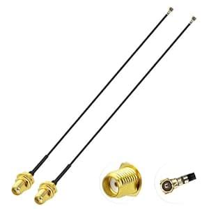 Superbat U.fl/IPEX MHF4 Cable Mini PCI to SMA Bulkhead Coaxial Cable 6 ...