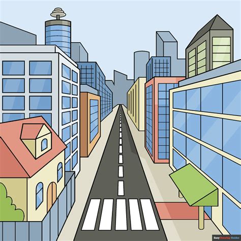 Image result for One Point Perspective Drawing Simple