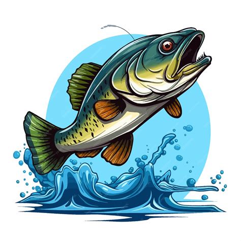 Premium Vector | Professional bass fish clipart