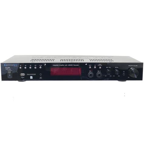 Buy Technical Pro 1200 W Integrated Amplifier w Dual 14 mic inputs with ...