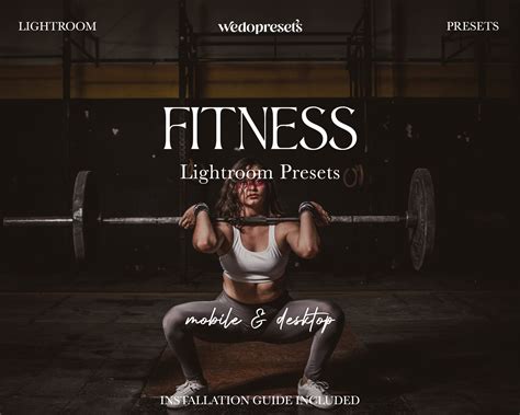Fitness Lightroom Presets | Gym Photo Filters (DNG + XMP Presets) - Etsy