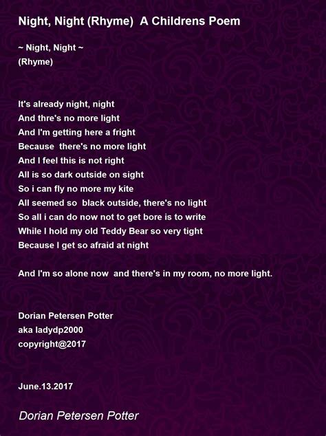 Rhyming Words With Night at Michael Stover blog