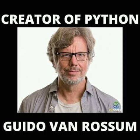 Image result for Python Programming Language Creator