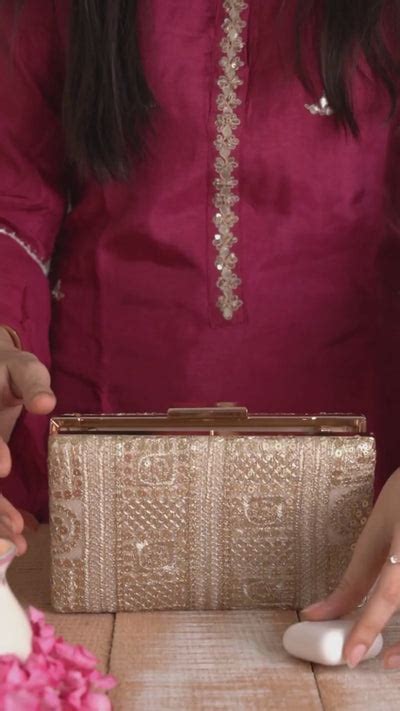 Buy AMYRA Bella Gold Box Clutch online - The AMYRA Store