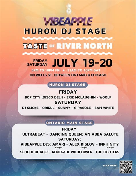 Vibeapple Presents... Huron DJ Stage at Taste of River North, Taste of ...