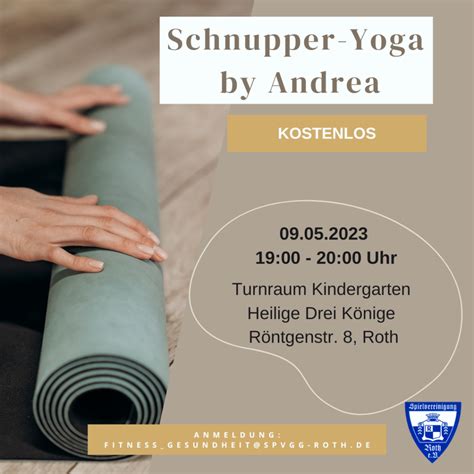Kostenlose Yogastunde mit Andrea – SpVgg Roth e.V.