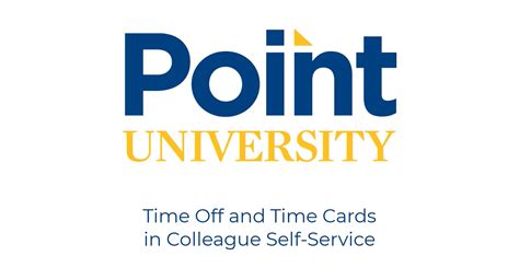 Time Off and Time Cards in Colleague Self-Service