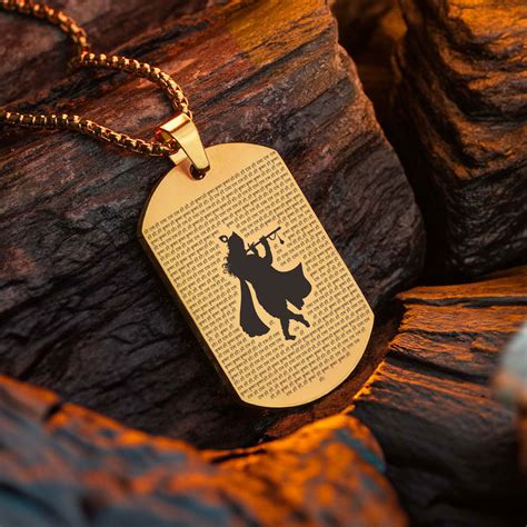Shop Hare Krishna MicroCarved Tag Necklace Online Mesmerize