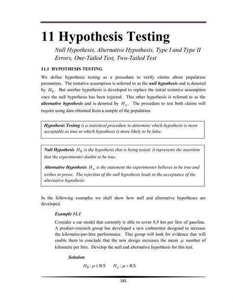 Image result for Hypothesis Test Example