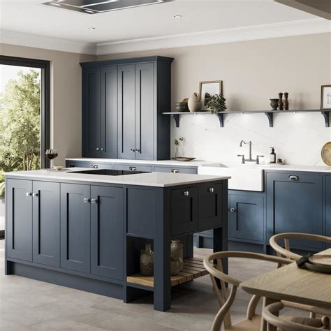 Image result for Howdens Blue Kitchen Units