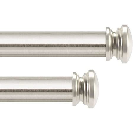 Buy Deco Window 1 Pc 52”-144” Extendable Double Curtain Rod with ...