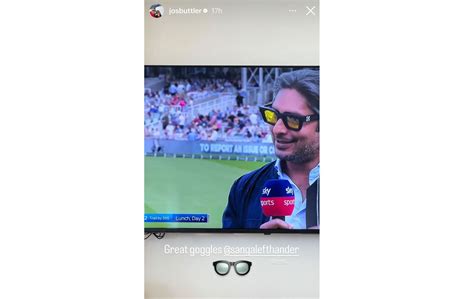 "Great goggles" - Jos Buttler compliments Kumar Sangakkara for choice ...