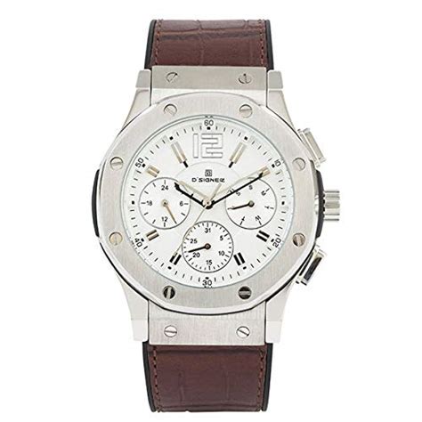 D'SIGNER Analog White Dial Men's Watch-635SL.2 : Amazon.in: Fashion