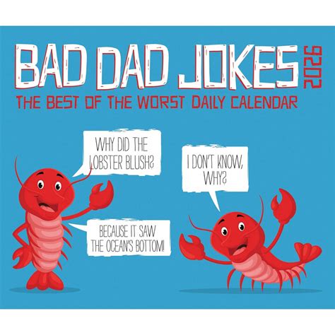 Bad Dad Jokes Desk Calendar 2026