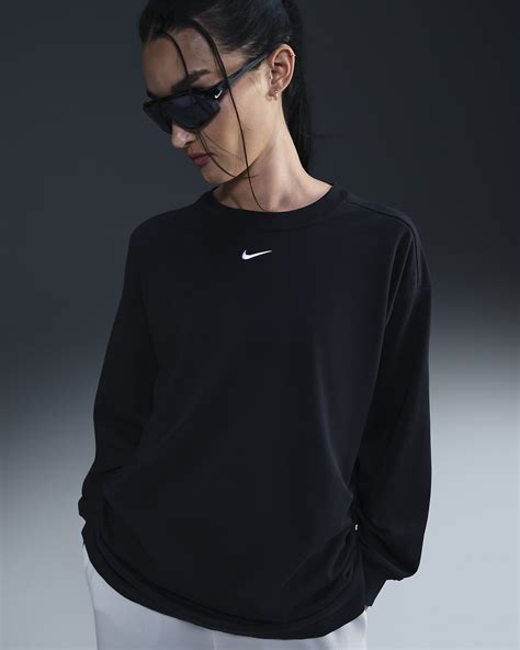Nike Sportswear Essential Women's Oversized Long-Sleeve T-Shirt. Nike ID