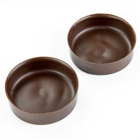 Cetakan coklat bulat sedang, gelap, Ø 57 x 16mm, 100 buah, Kardus
