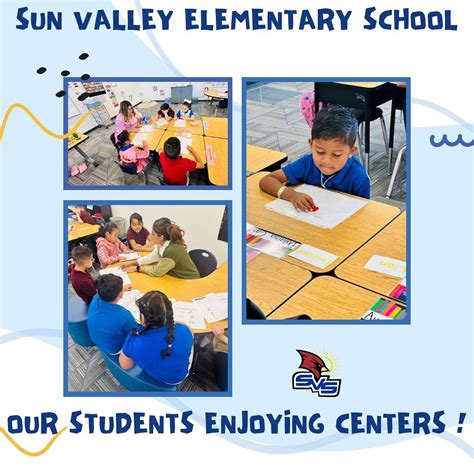 Sun Valley School | Our Innovating Cardinals working on centers ...