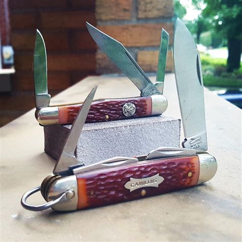 My favorite whittling blades: Camillus camp knife; Boy Scout #72 ...