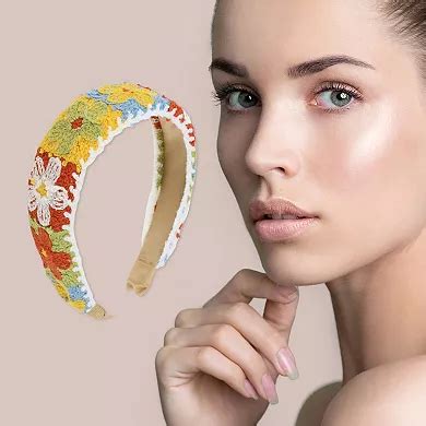 Exquisite Embroidered Headbands Assorted Color 1 Pc