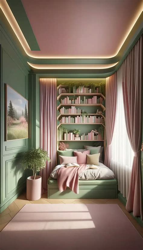 25 Beautiful Green and Pink Bedroom Ideas for a Unique Touch - Roomy ...