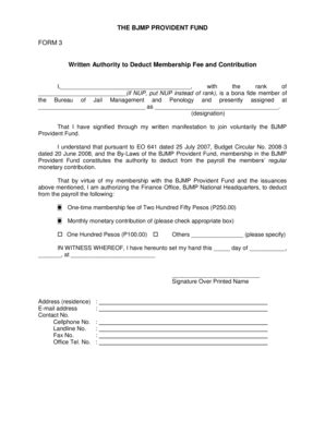 Bjmp Provident Fund Loan Form - Fill Online, Printable, Fillable, Blank ...