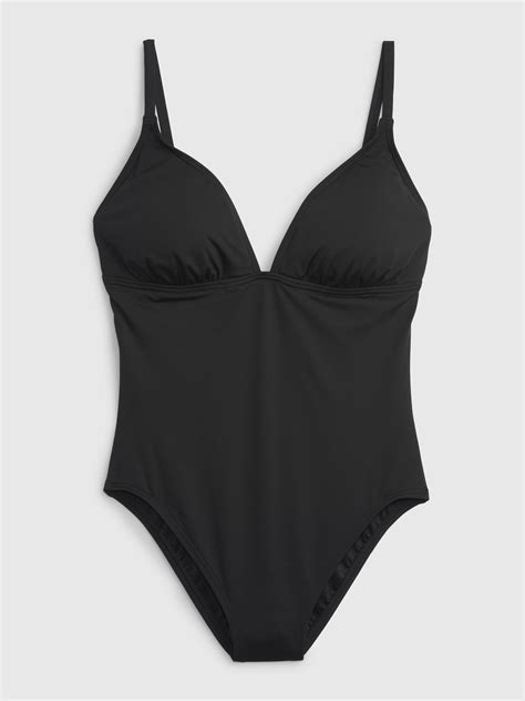 Plunge One-Piece Swimsuit | Gap