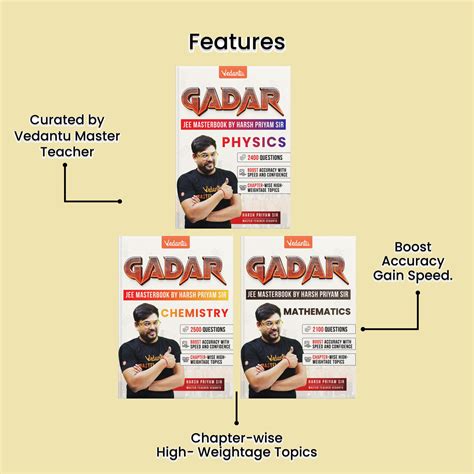 Vedantu Gadar Books Combo PCM (Physics Chemistry Mathematics) for JEE