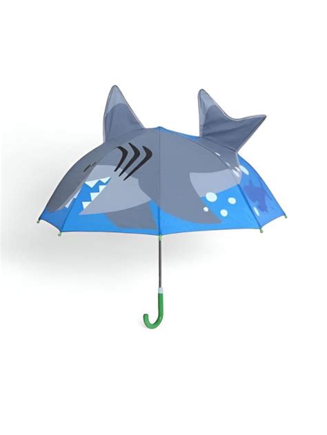 Sharko Kids Umbrella - 47cm Cute Shark Design, Lightweight & Safe for ...