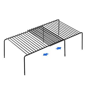 RAJA DHIRAJ Expandable Storage Rack Shelf, Adjustable Cabinet Metal ...