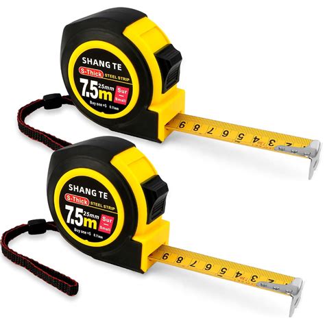 Tape Measure 25 ft, 2 Pack Measuring Tape, Metric Tape Measure with ...