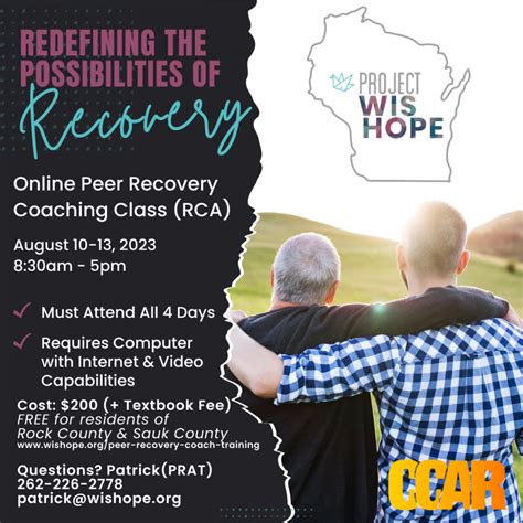 Peer Recovery Coach Training - Wishope
