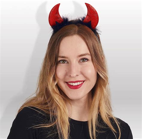 Red Devil Horns Headband | Spooktacular Creations