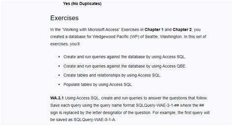 Image result for Exercises On Query Database Using Access