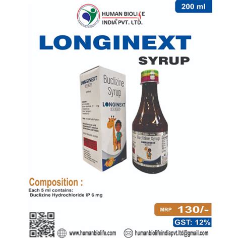 LONGINEXT-SYRUPS Human Biolife India Pvt. Ltd.