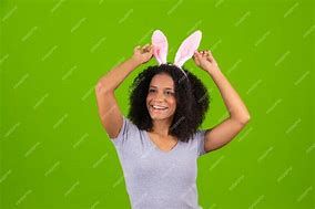 Image result for Woman Bunny Happy Easter