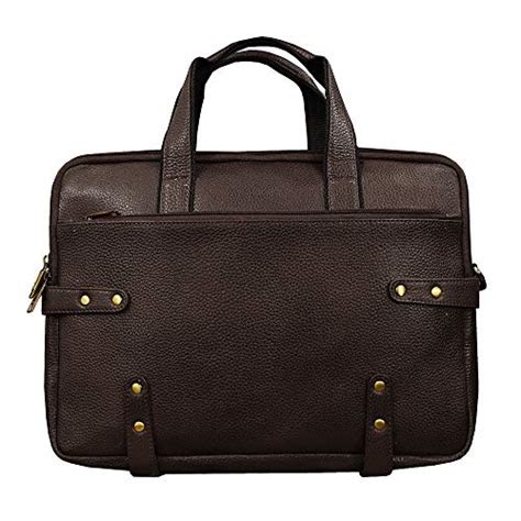 ABYS Genuine Leather 14 inch Laptop Bag|Travel Portfolios For Men And ...