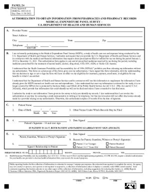Fillable Online Authorization to Obtain Information From Pharmacies and ...